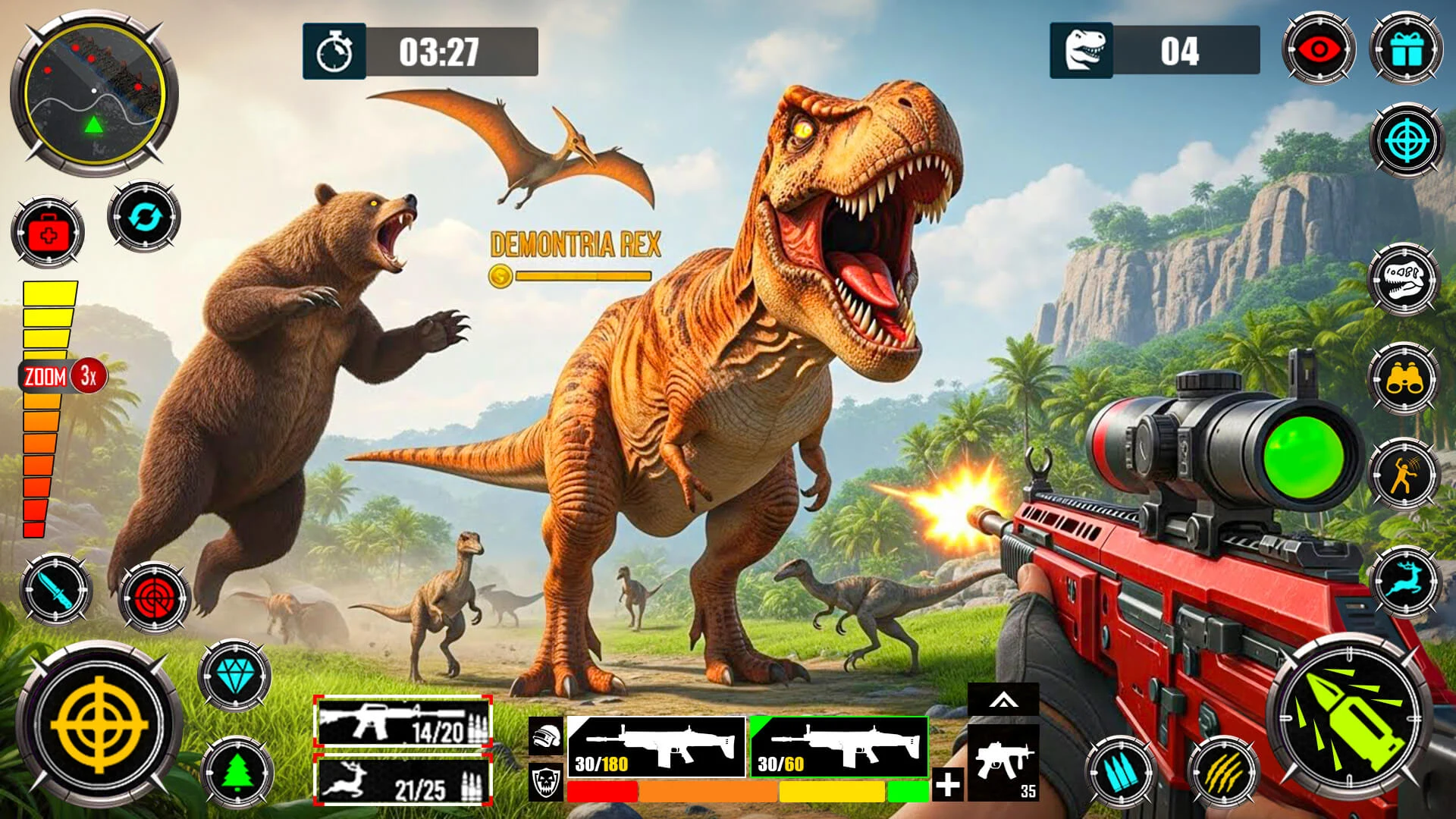 Wild Dinosaur Hunting Gun Game screenshot