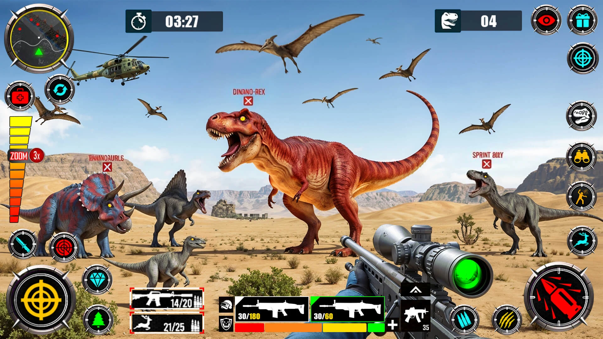 Wild Dinosaur Hunting Gun Game screenshot